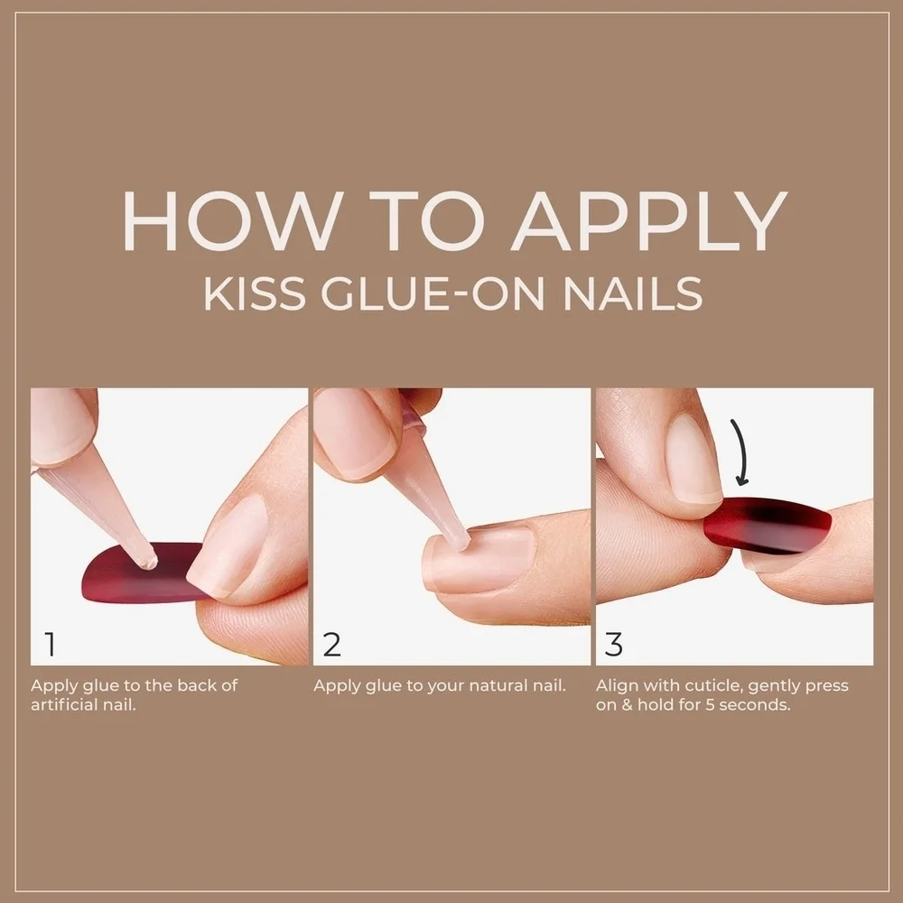 Limited Edition Prabal Grunge X Kiss Nails•28 Nails•Glue Included